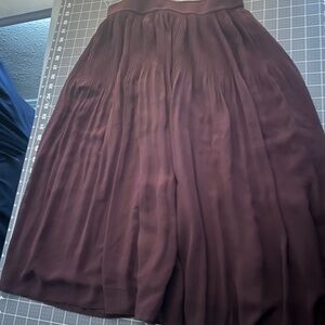 H&M Rich Brown A-Line Skirt